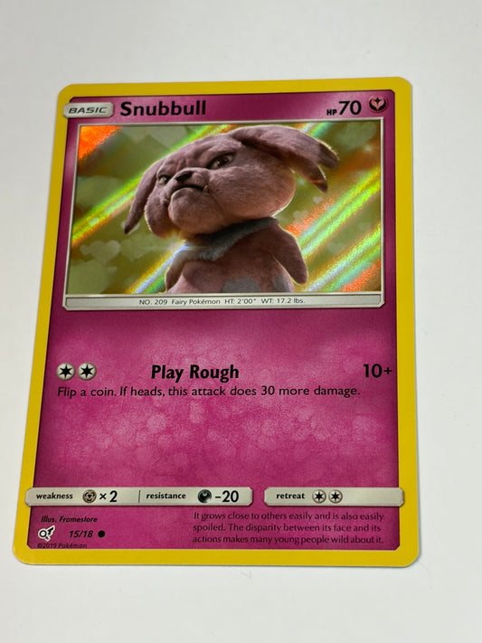 Snubbull (Holo Common) 15/18 Detective Pikachu Holo