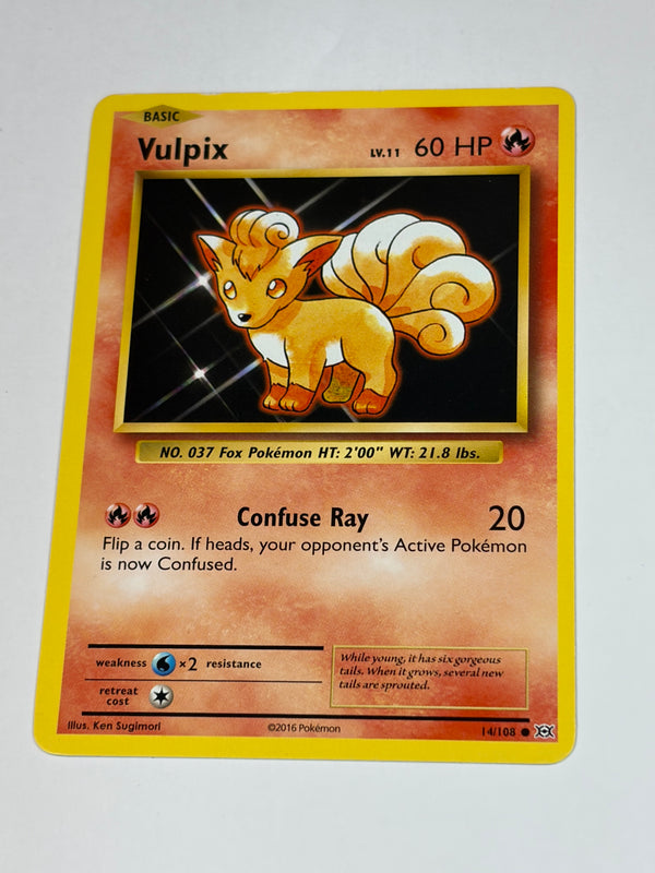 Pokémon TCG Vulpix Evolutions 14/108 Regular Common