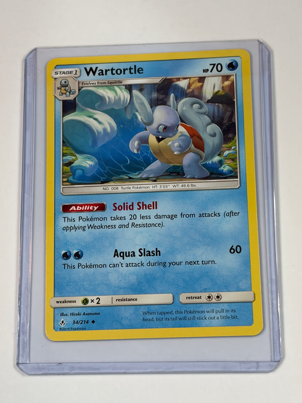 Pokémon TCG Wartortle Unbroken Bonds 34/214 Reverse Holo Uncommon