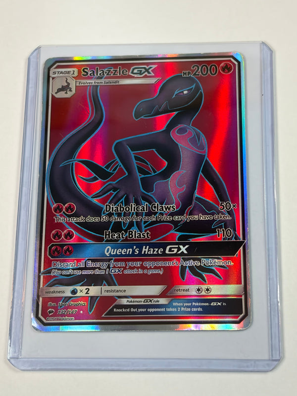 Pokémon TCG Salazzle GX Burning Shadows 132/147 Holo Full Art Ultra Rare