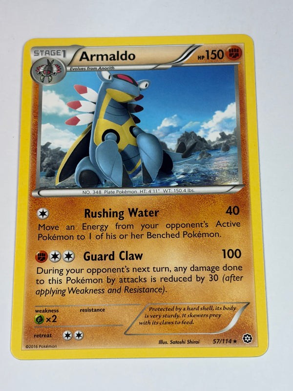 Pokémon TCG Armaldo Steam Siege 57/114 Regular Rare