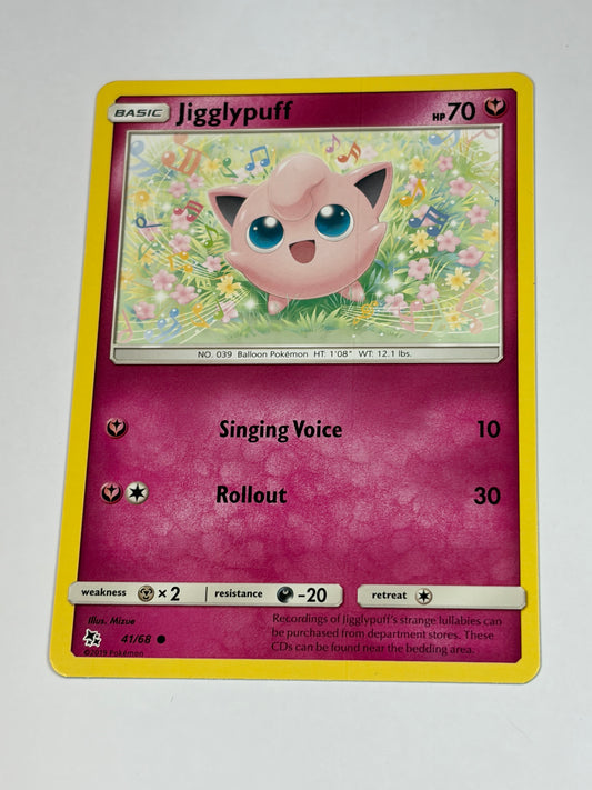 Jigglypuff 41/68 Common - Hidden Fates Pokemon Card