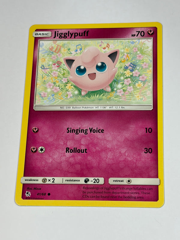 Jigglypuff 41/68 Common - Hidden Fates Pokemon Card
