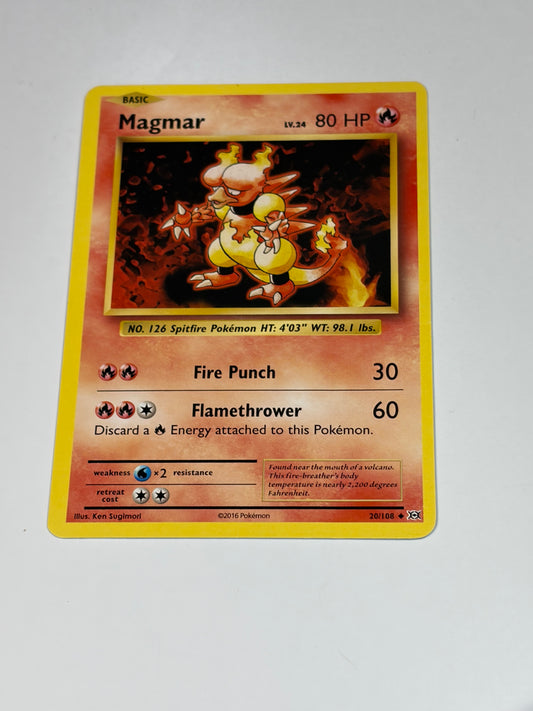 Pokémon TCG Magmar Evolutions 20/108 Regular Uncommon